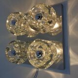 Space Age Glass Cube Lamp from Peill & Putzler, 1960s