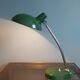 Large vintage desk lamp (50cm) in green lacquered metal, 70s