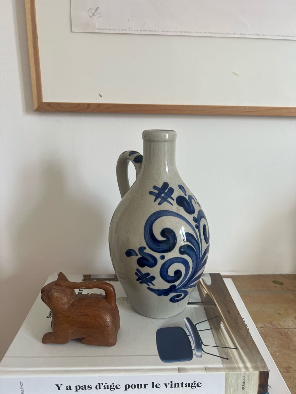 Soliflore or vintage painted vase