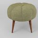Up to Six Charming Zigzag Midcentury Stools, Pouf, Ottoman, Footstools, 1950s