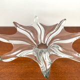 Coupe en cristal signée par art vannes 1950-1970