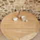Table ronde orme style Pierre Chapo