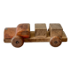 Small transporter truck, old wooden toy