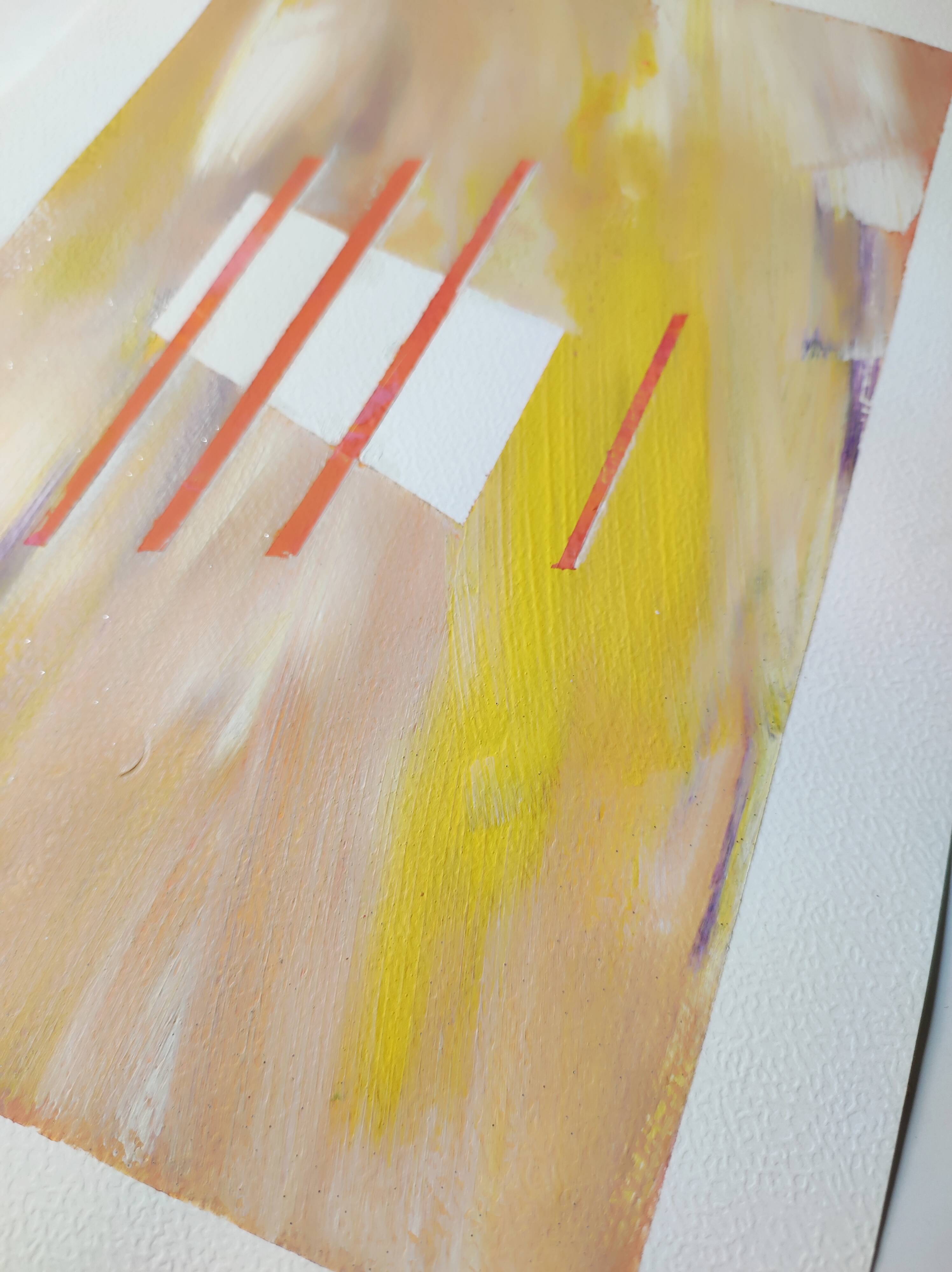 Minimalist geometric painting