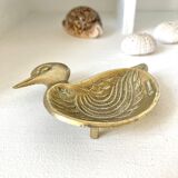 Brass ashtray duck