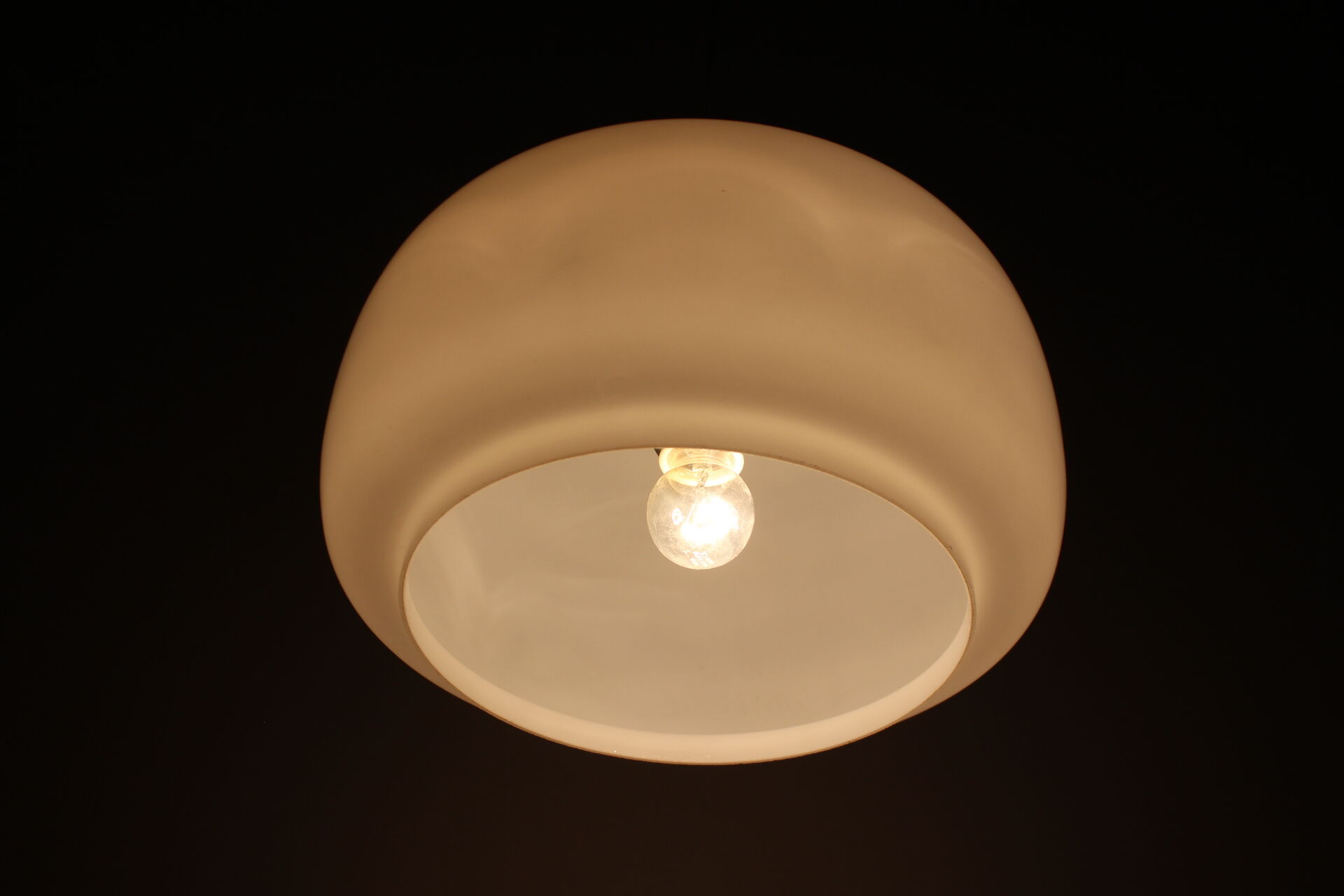 Midcentury Big Glass Pedant by Napako, 1960s