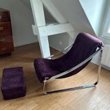 Vintage armchair & ottoman 70s