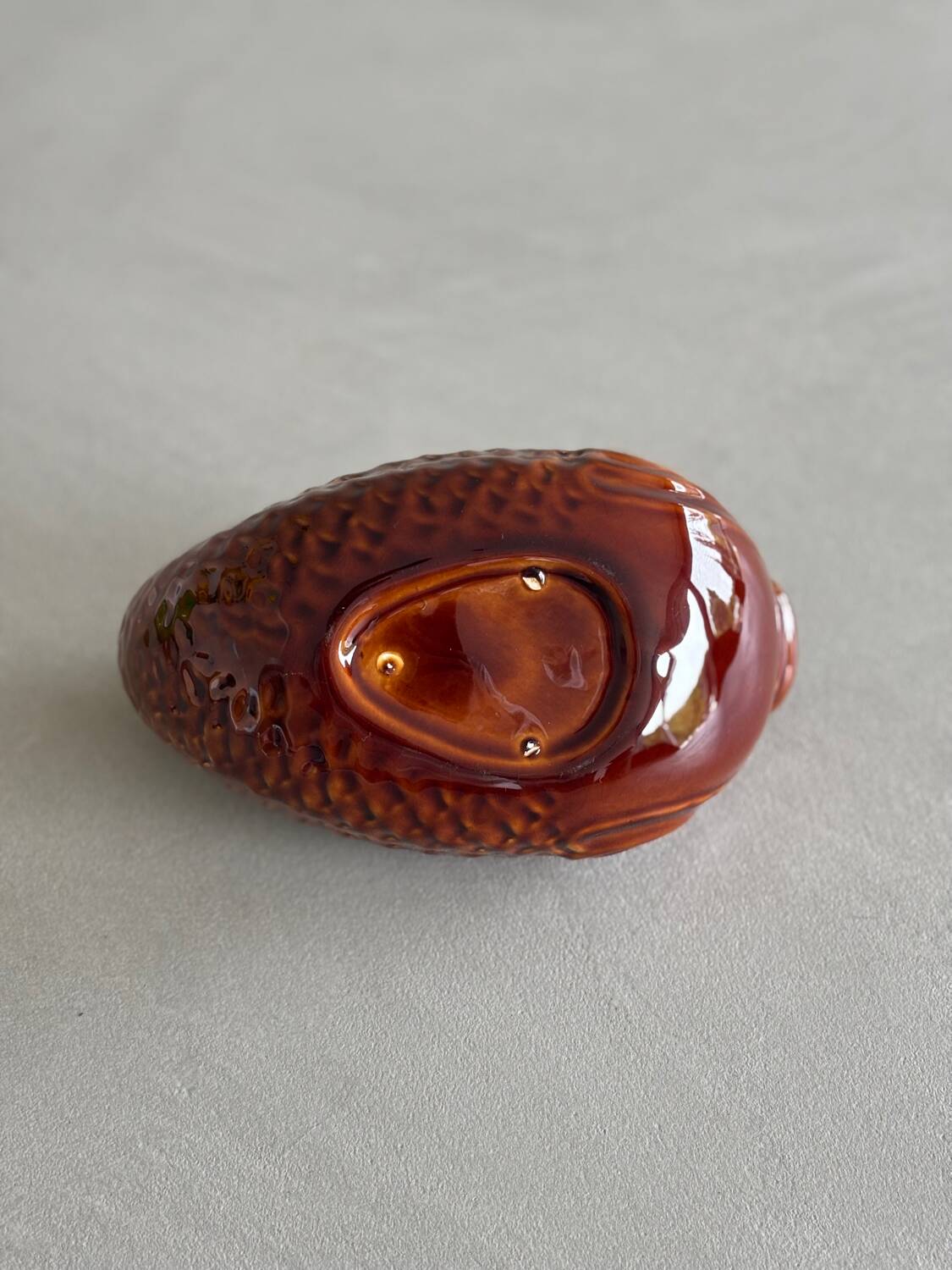 Fish-shaped ceramic sauceboat