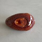 Fish-shaped ceramic sauceboat