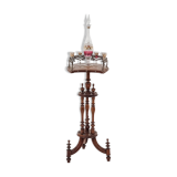 Table d’appoint, meuble bar ancien avec service en verre, Italie