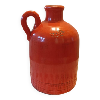 Orange decorative vase from the Netherlands