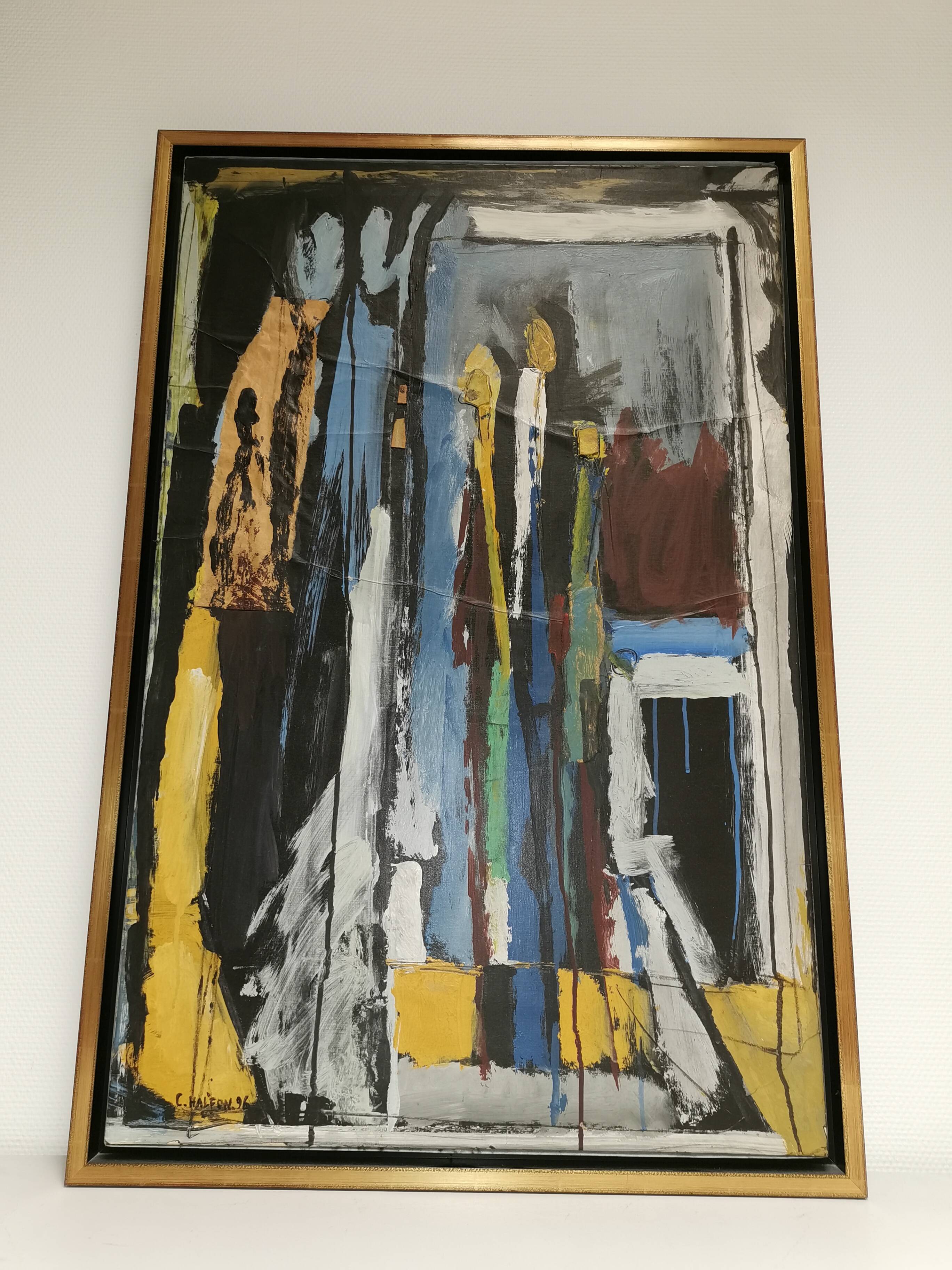 Painting / Modern, Contemporary art signed C. HALFON 96