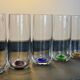 Series of 6 vintage glasses Murano Salviati years 60-70