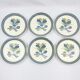 6 vintage plates Gien decorations Nairobi blue