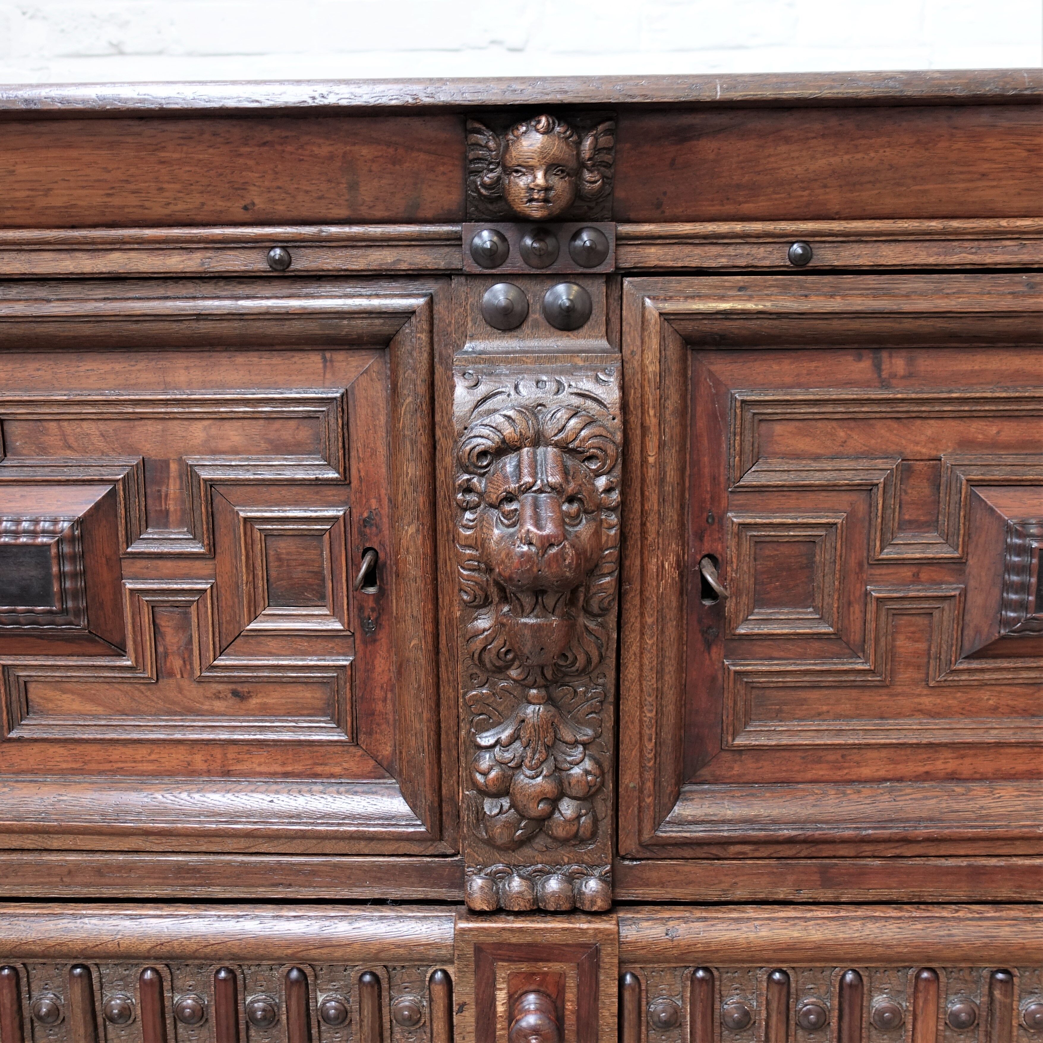 Antique flemish cabinet
