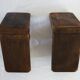 Paire de serre livre vintage en bois boules facettes