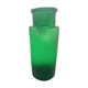 Vase - apothecary bottle in green glass