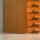 Antique plan cabinet in beech wood – Central Europe, circa 1960