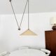 Large Adjustable Pendant Lamp with Counterweight by Florian Schulz