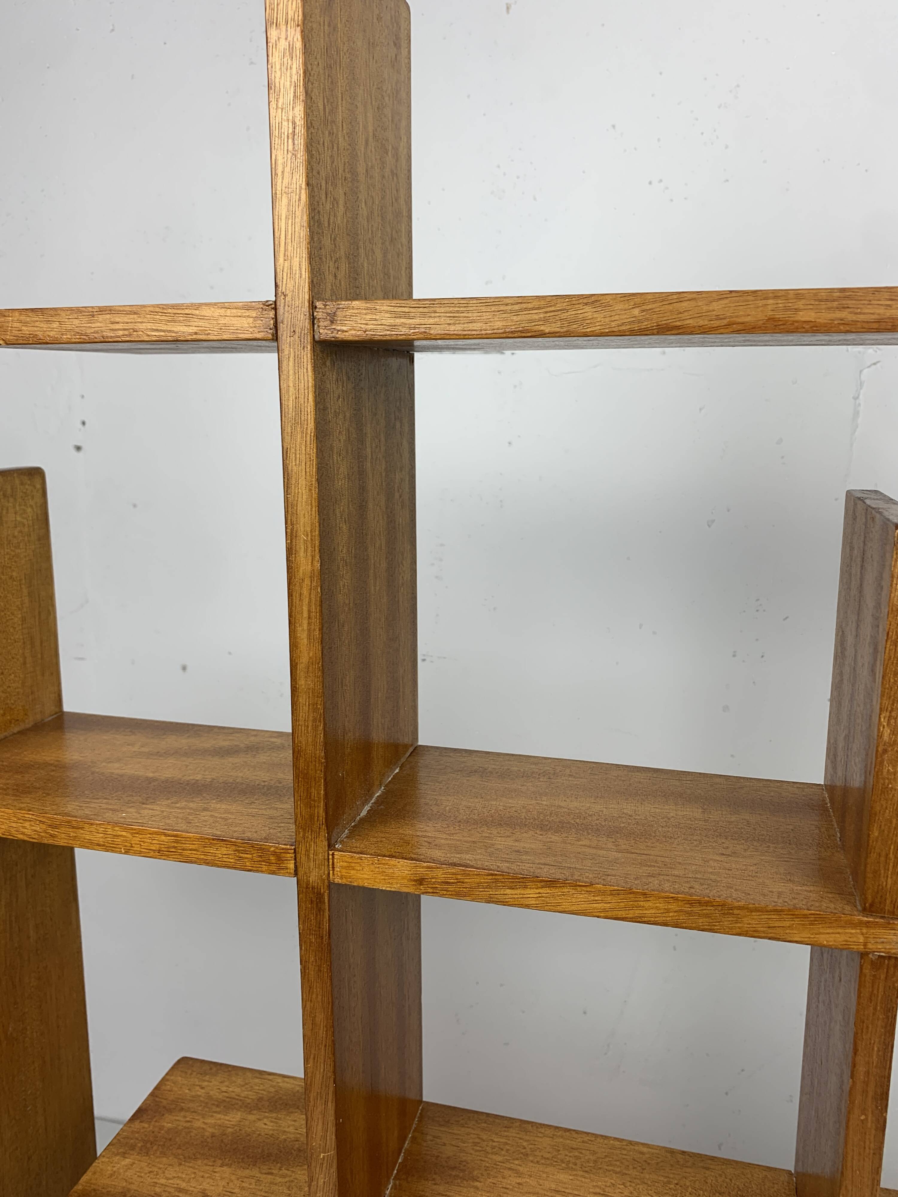Midcentury Scandinavian teak wall shelf unit, 1960s-1970s