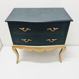 Commode vintage en bois relookée