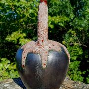 LAMP BASE CERAMIC GLAZE FAT LAVA