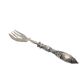 Classicist silver roast fork, France, 1880s