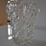 Vase vintage crystal mold czechoslovakia years 50