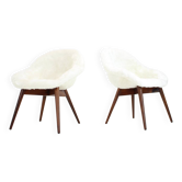 Pair of Restored Lounge Chairs by Miroslav Navratil, 1960s
