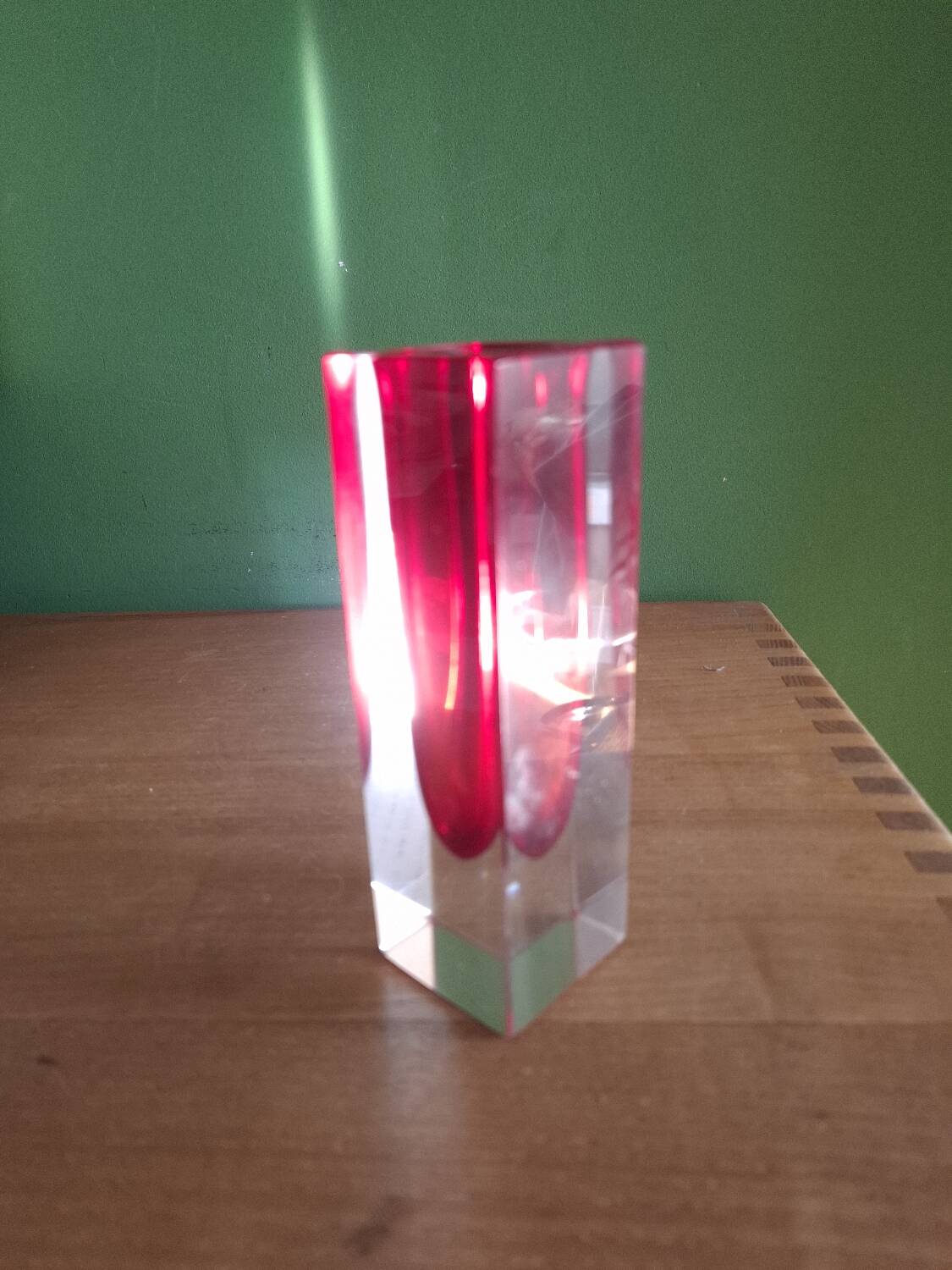 Sommerso Murano Vase