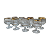 Set of 8 liquor glasses
