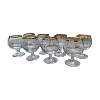 Lot de 8 verres à liqueurs