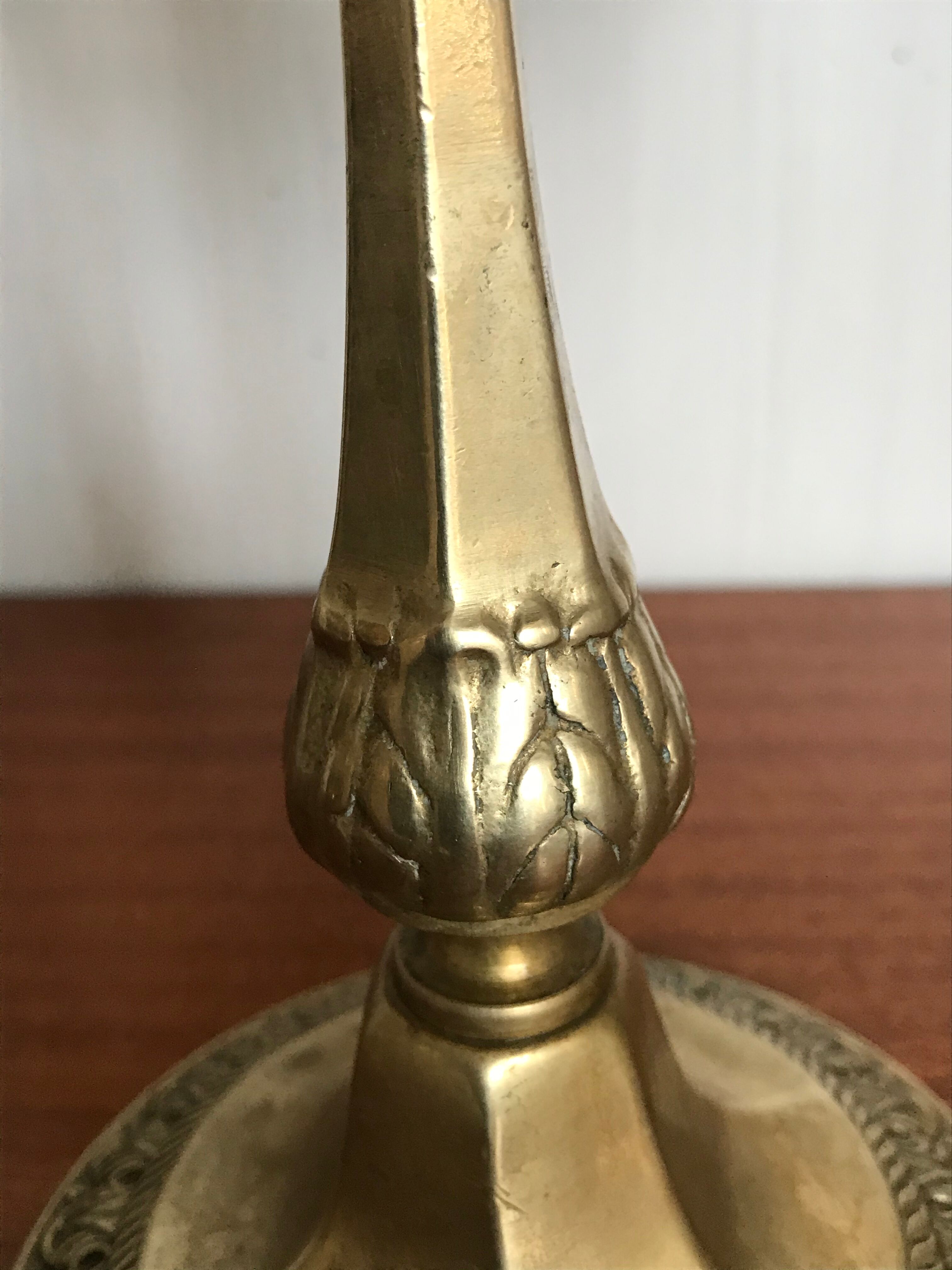 Golden bronze chandelier
