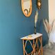 Vintage rattan console