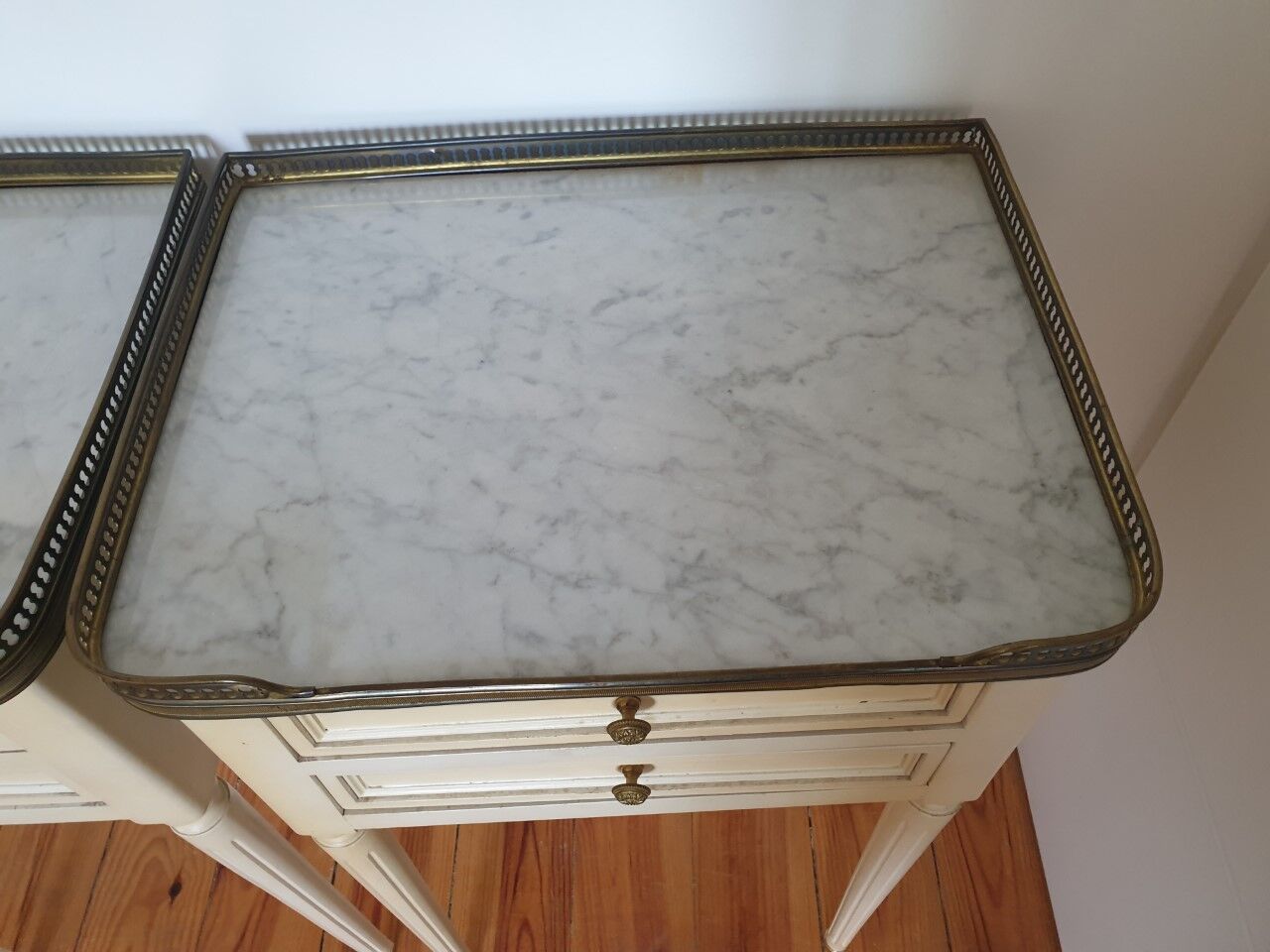 Pair of ancient bedside tables