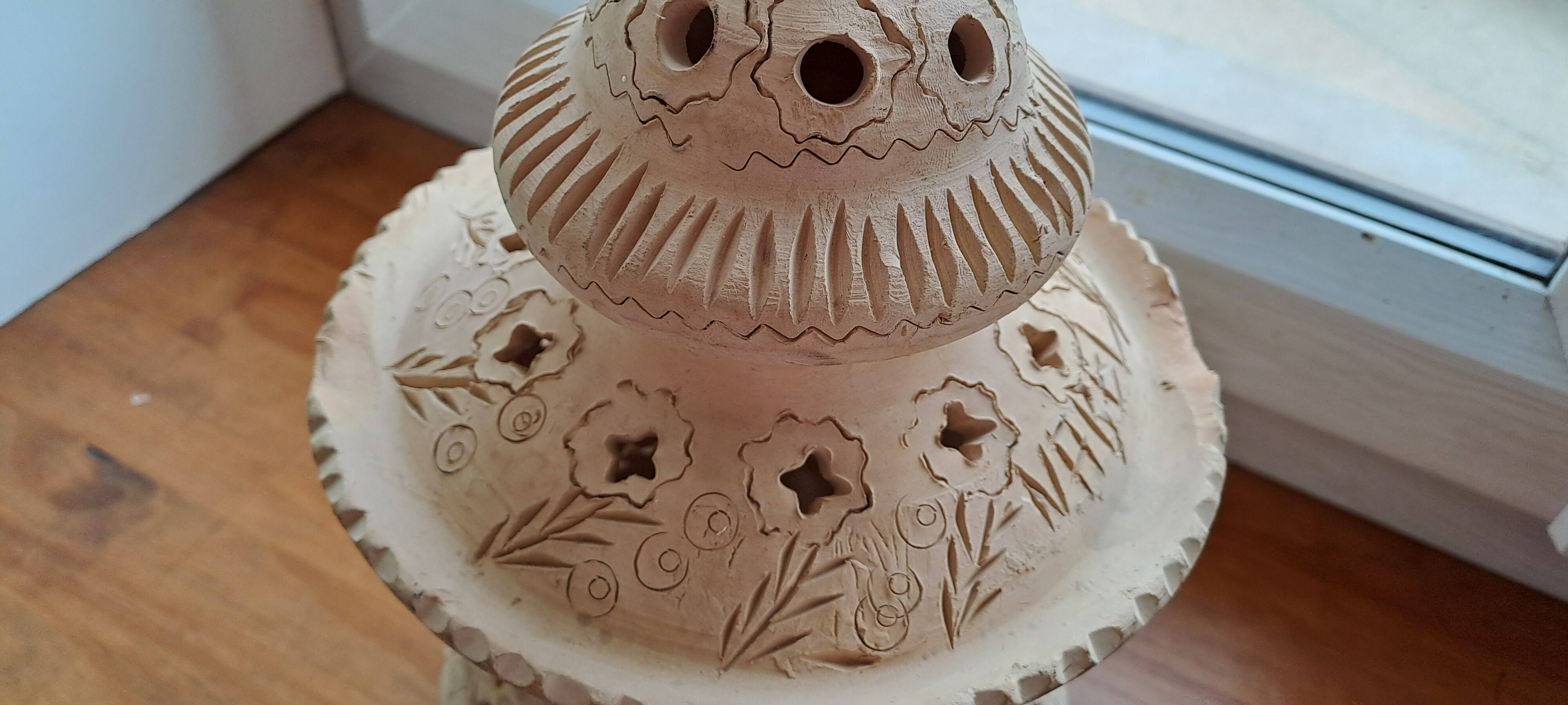 terracotta lamp