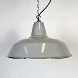 Industrial Grey Enamel Factory Pendant Lamp from Thorlux, 1960s