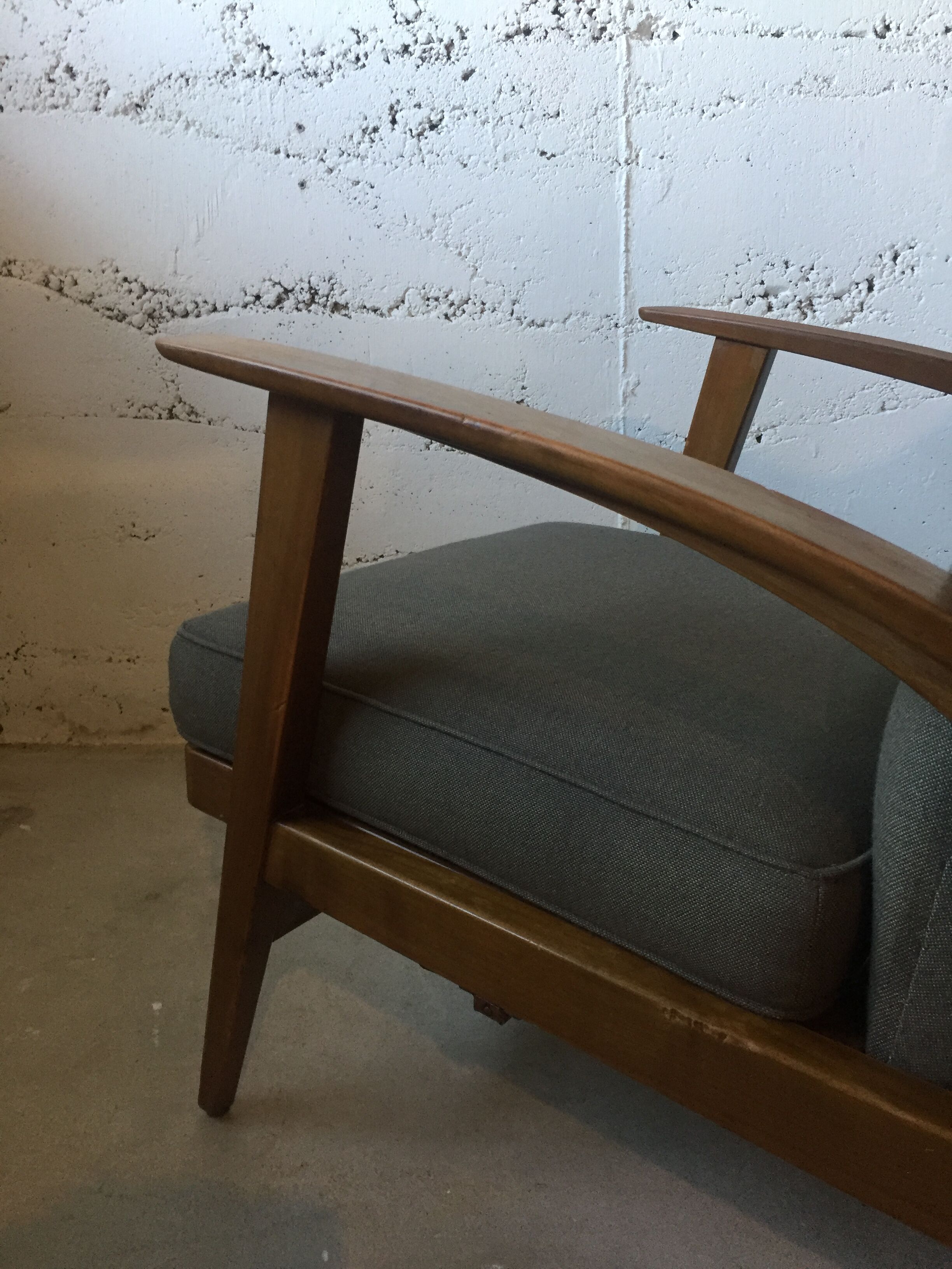 Fauteuil bois Knoll Antimott