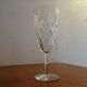 9 Bayel crystal champagne flutes signed, cut crystal.