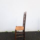 Set of 8 straw chairs