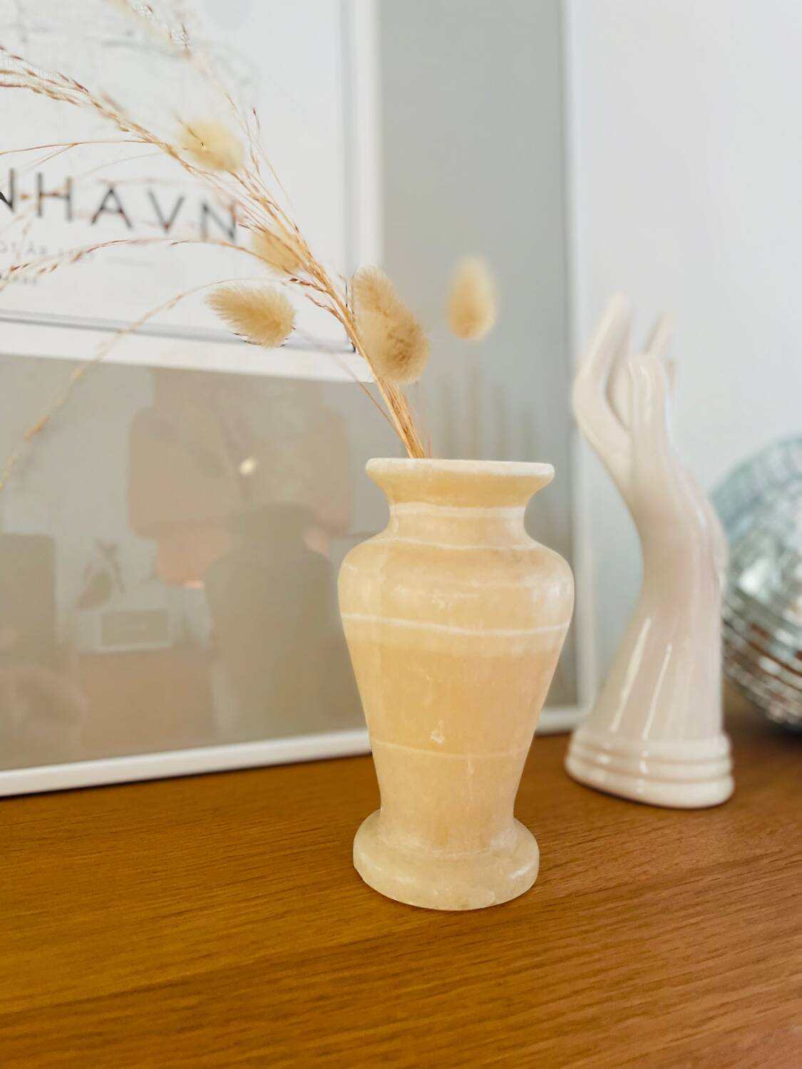 Vintage alabaster vase