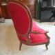 Louis Philippe sofa medallion in mahogany from the 19th century