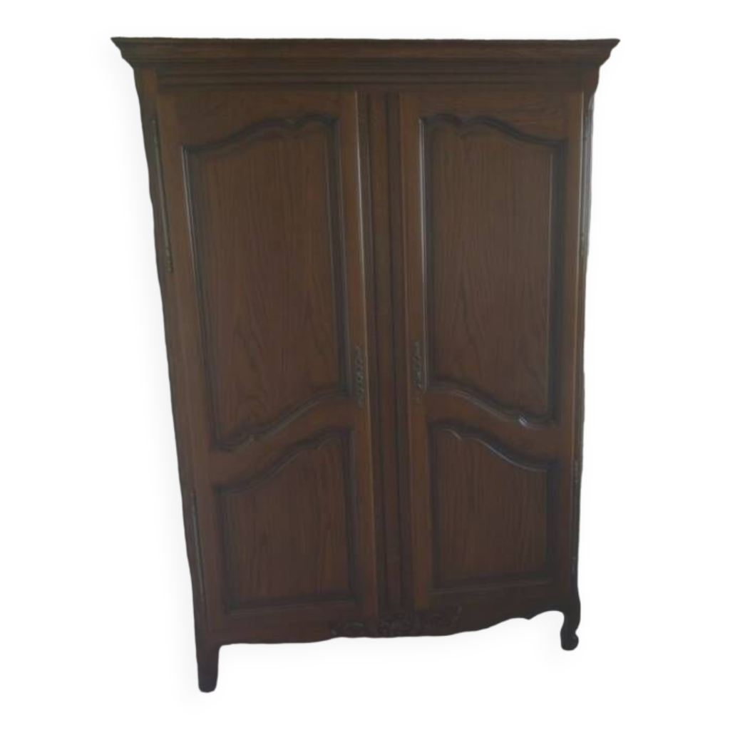 Armoire ancienne, armoire style Louis XV en bois massif Selency