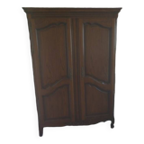Antique wardrobe, Louis XV style wardrobe in solid wood