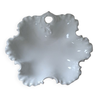 Ravier en porcelaine blanche