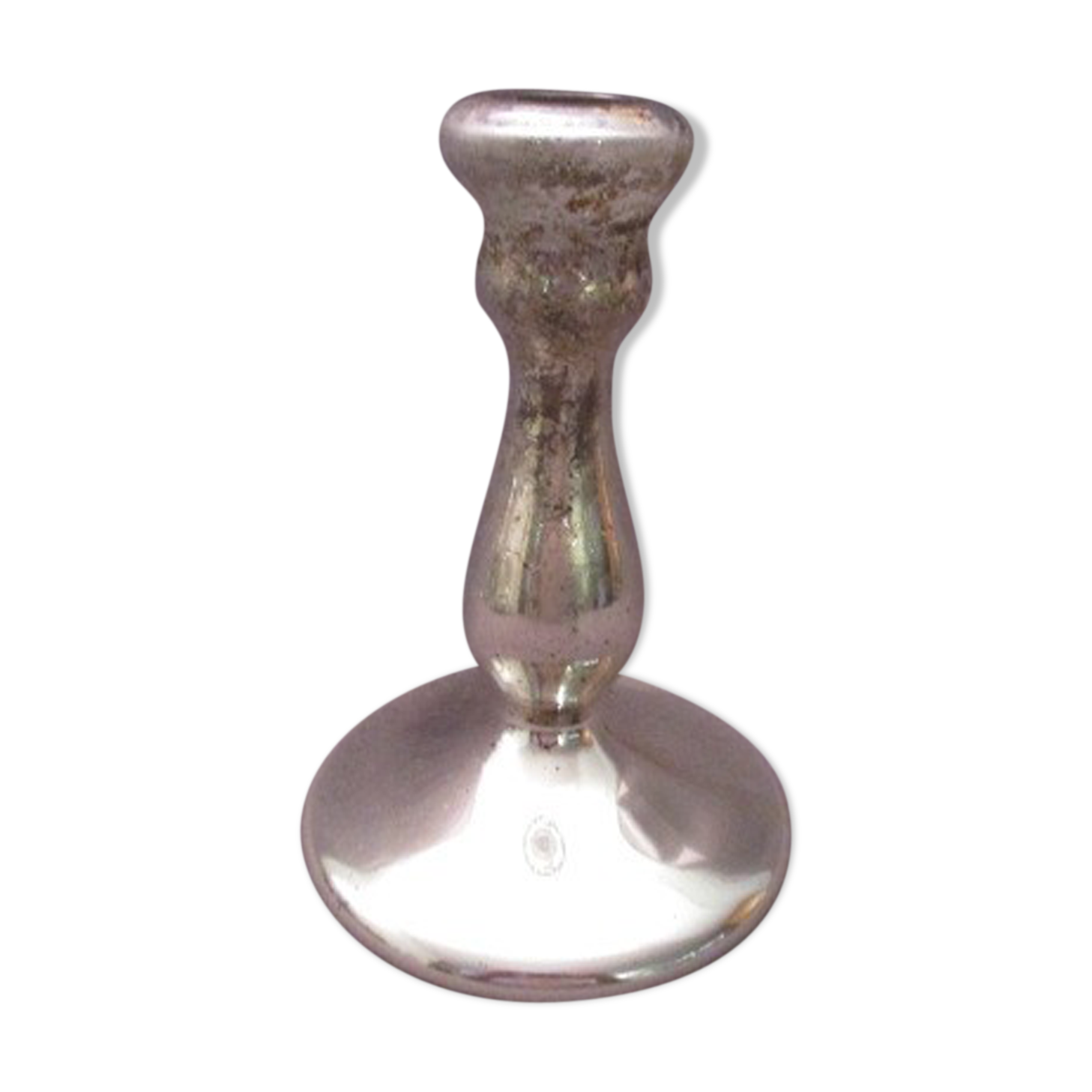 Old 19th glass blown glass mercurized