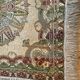 Nappe en soie d’Alger époque début XXe motifs floraux rehaussés de fils dorés, fait main