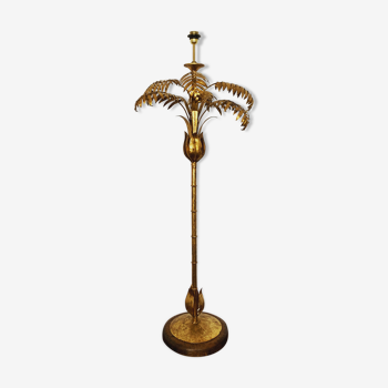 Lampadaire italien Hollywood Regency palm tree