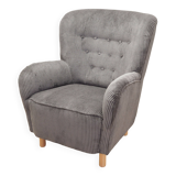 Grey armchair, Scandinavian design, production: Denmark