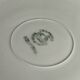 Round plate from the Céranord Saint-Amand service • Red and blue floral decoration